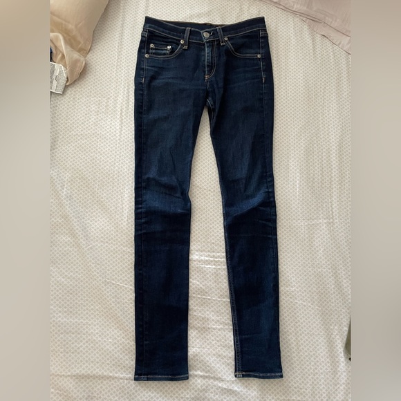 Rag & Bone Skinny Jeans. Colour heritage (dark blue) - Picture 2 of 10